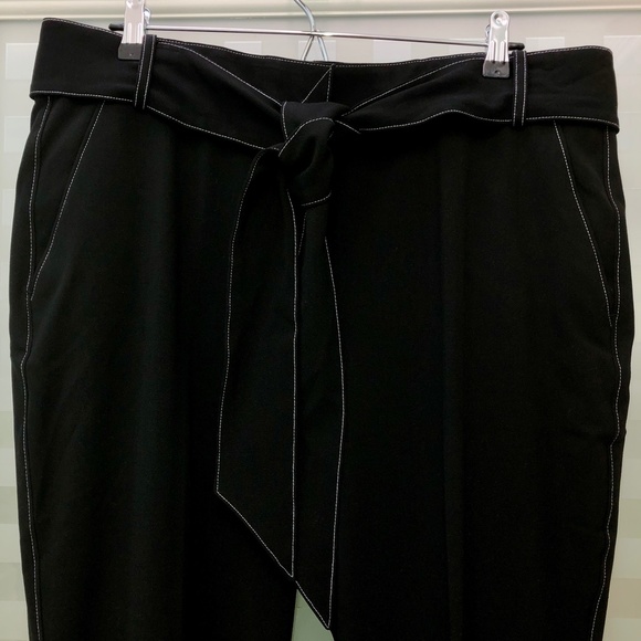 🎉HP🎉 LANE BRYANT LENA Belted Flat Front Tailor Stretch Trouser Pants 16R NWT! - Picture 3 of 16